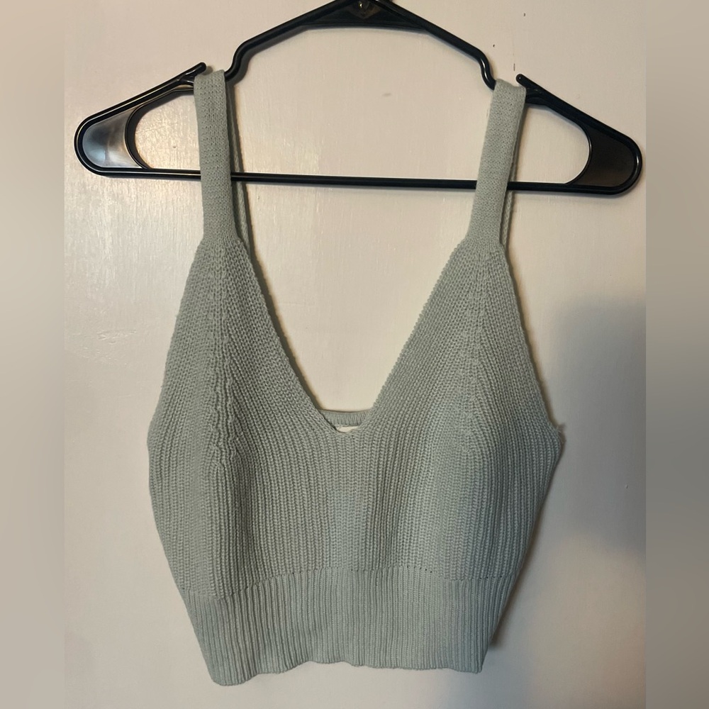 Z Supply Light Gray Knit Tank and Shorts set